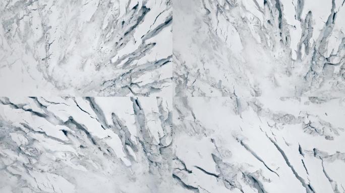 格尼费蒂小屋附近的罗莎山冰川（Lys冰川）雄蜂视图