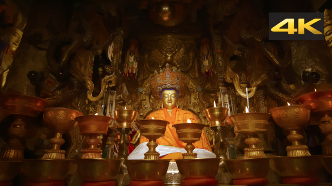 西藏拉萨寺庙宗教金身