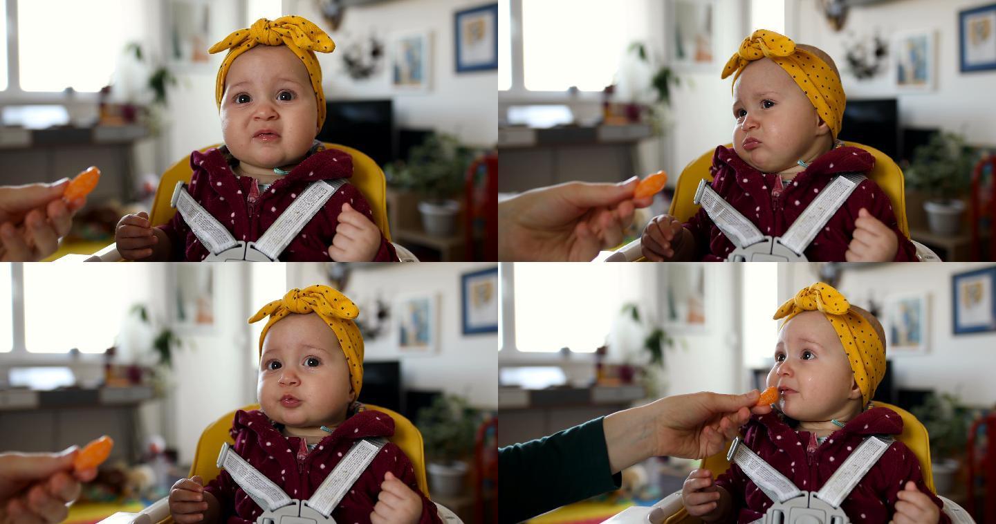 婴儿不喜欢橘子味吃