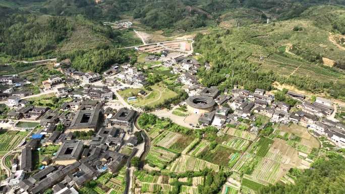 福建土楼云水谣航拍