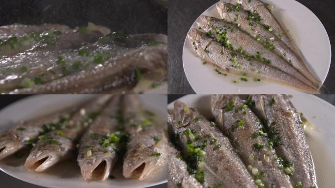 扬中名菜 清蒸刀鱼 刀鱼烹饪过程A021