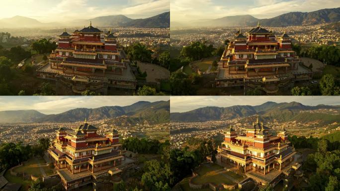 尼泊尔Fulari Gumba修道院立面图