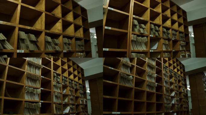 旧存档文件老旧书架
