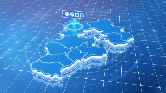 河北张家口市蓝色科技定位地图