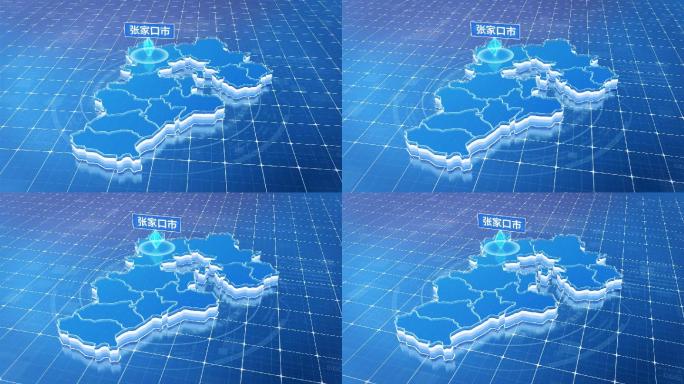 河北张家口市蓝色科技定位地图