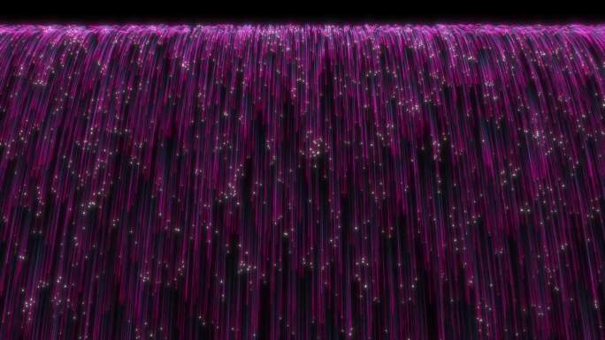 紫色粒子瀑布