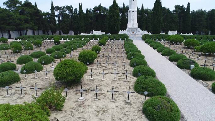 加里波利法国公墓鸟瞰图