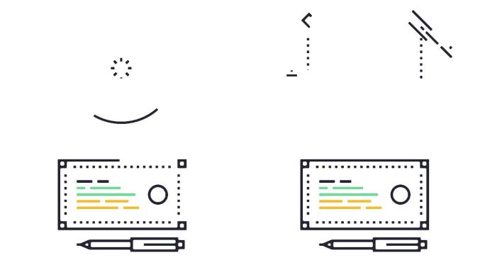 检查付款图标动画MG动画