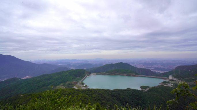 城市风光深圳饮用水源三洲田水库