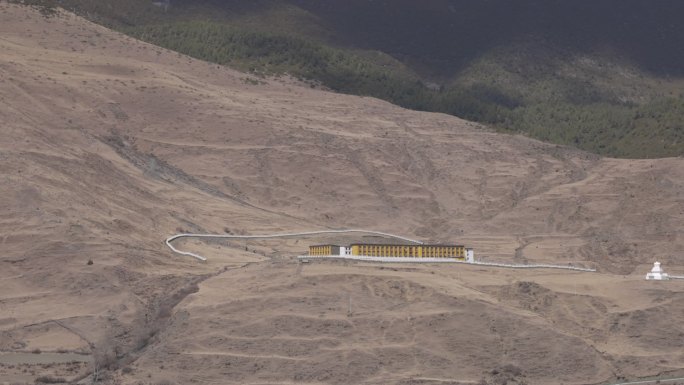 川藏山上寺庙视频素材