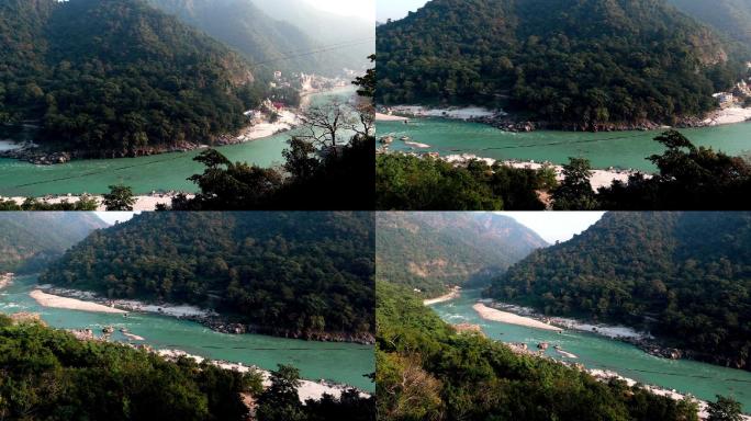 印度乌塔拉汗省Rishikesh恒河风景区