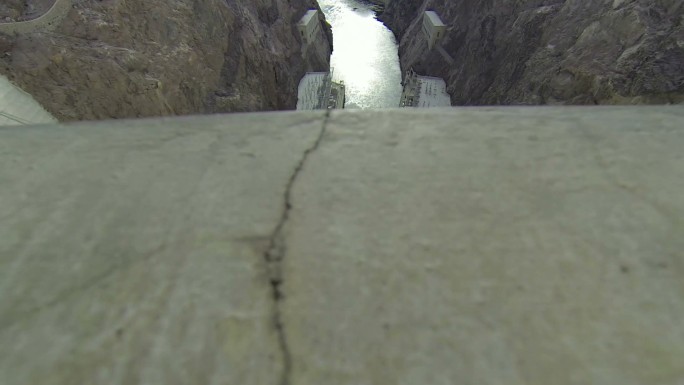 胡佛大坝滑出边缘水坝水力发电蓄水大坝