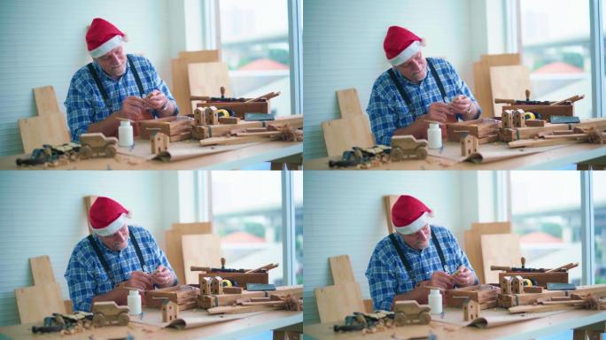 高级木匠圣诞节西方节日元素木制品礼品加工