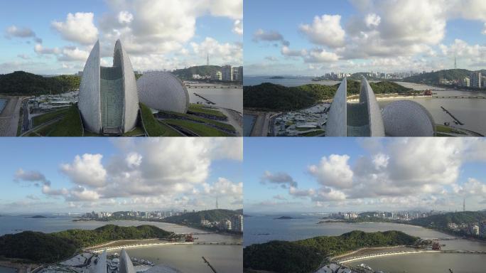 珠海歌剧院，海岸城市风景，珠海日月贝