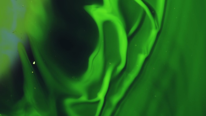 抽象绿色流体运动视频卡通流动背景