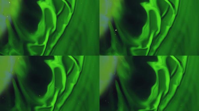 抽象绿色流体运动视频卡通流动背景