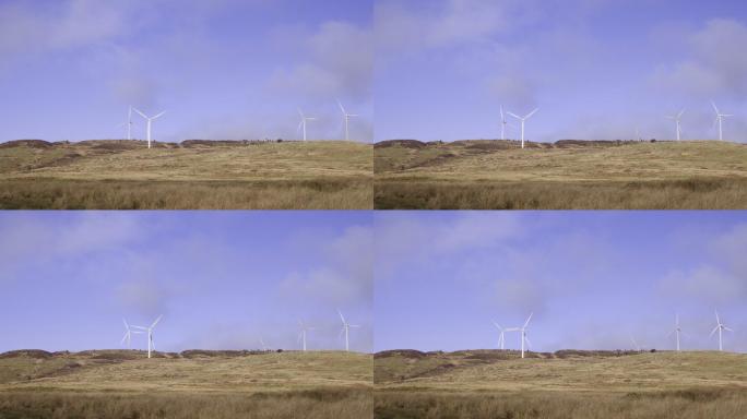 苏格兰农村偏远地区的风力涡轮机