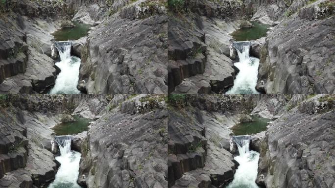 山谷瀑布4k镜头泉水