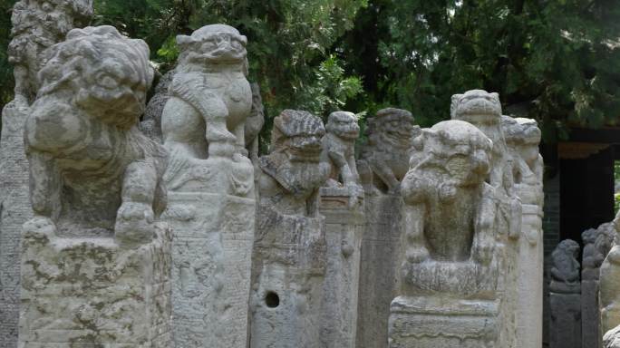 古代拴马桩 石狮子 拴马桩 石刻 拴马柱
