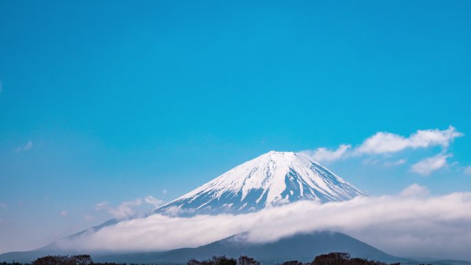 富士泰勒帕斯山富士山日本名山云层