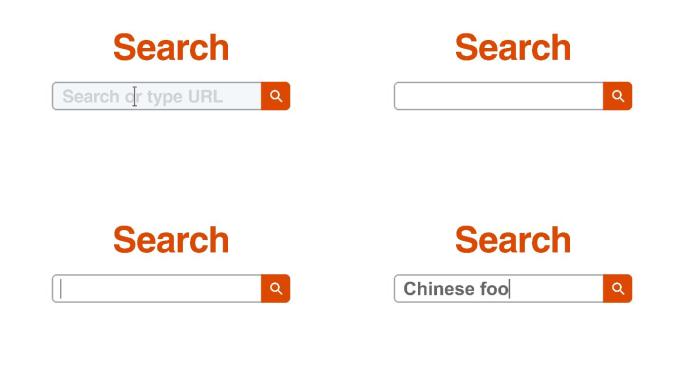 网页浏览器或带有搜索框的网页，键入中国食品以进行互联网搜索