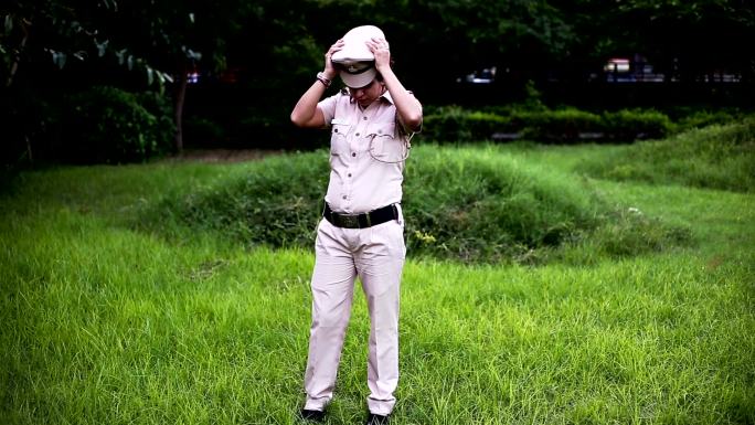 印度警察督察女警警官