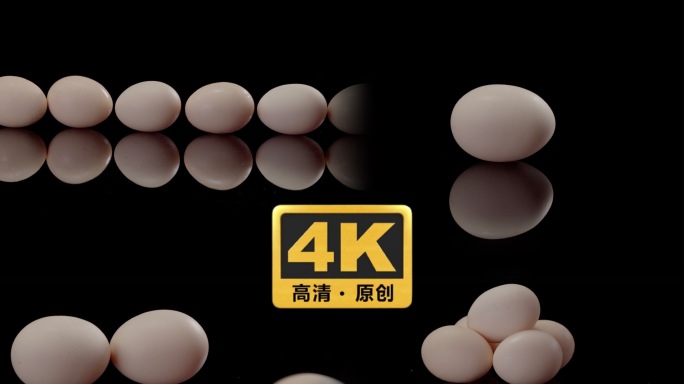 4k鸡蛋食材展示