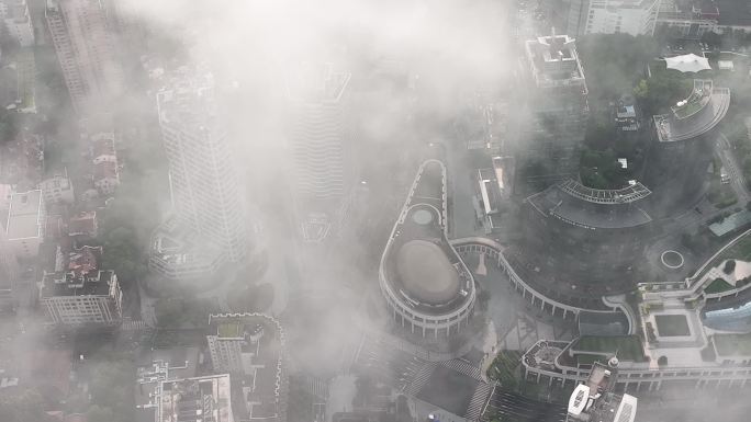 4K原素材-2022上海空城、南京西路