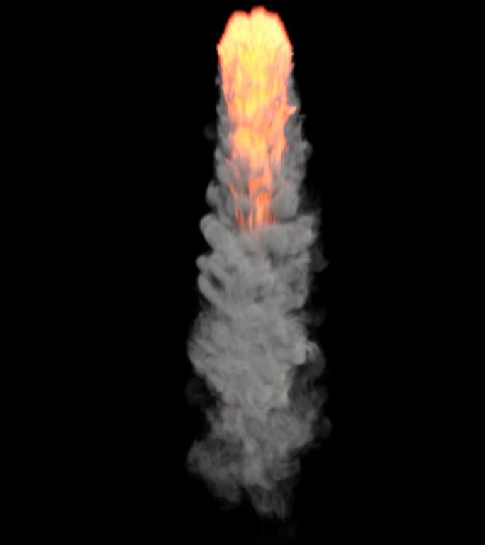 火箭火焰烟雾16