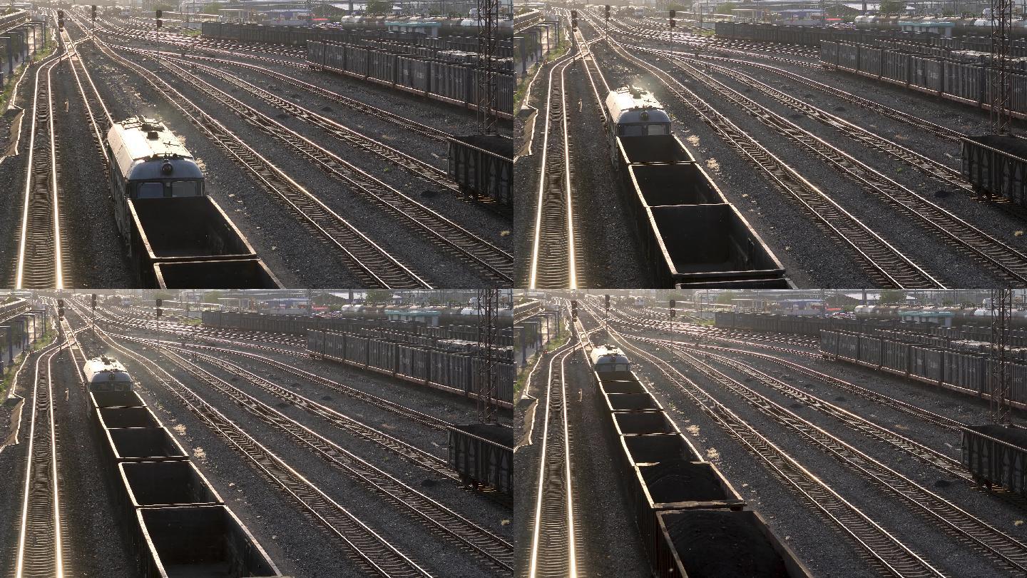 铁路煤炭运输调车编组内燃机车货物运输