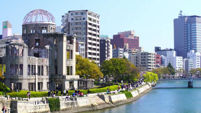 日本广岛原子弹穹顶视图