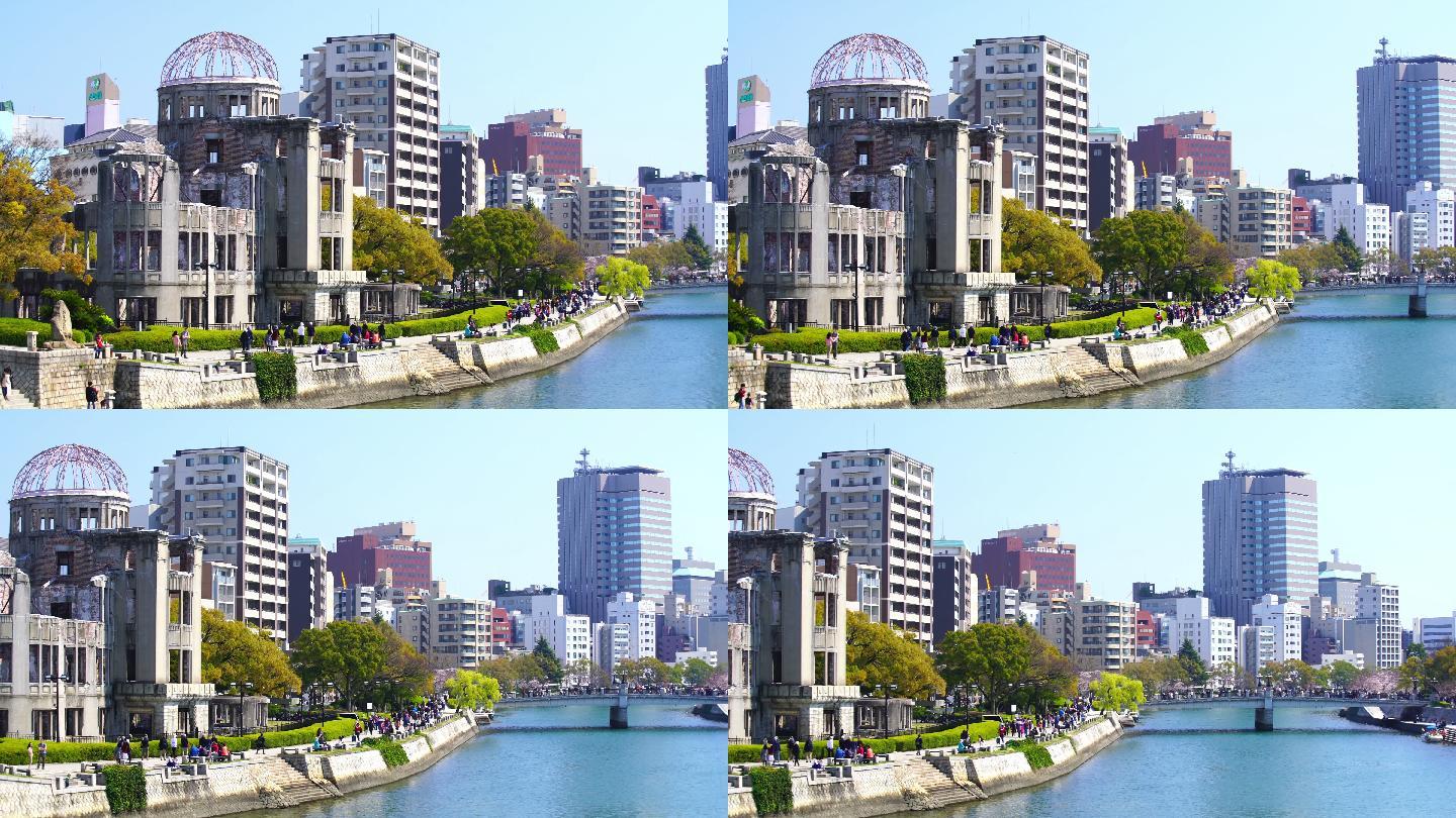 日本广岛原子弹穹顶视图