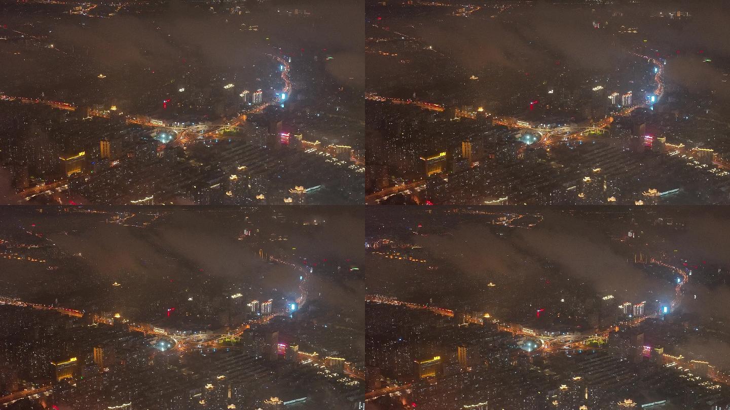 4K原素材-上海空城、上海内环高架
