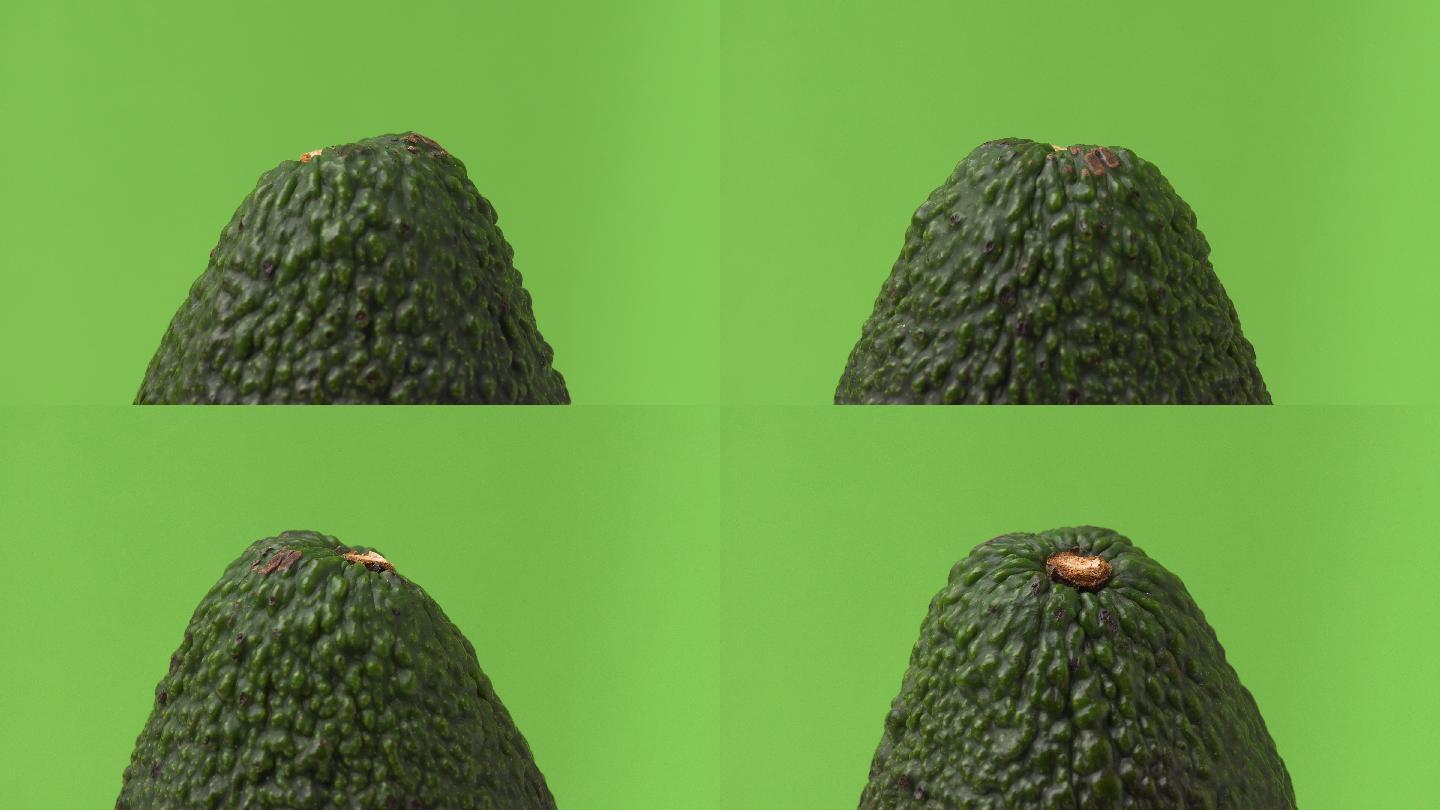 鳄梨旋转环果蔬绿背素材农产品电商视频广告