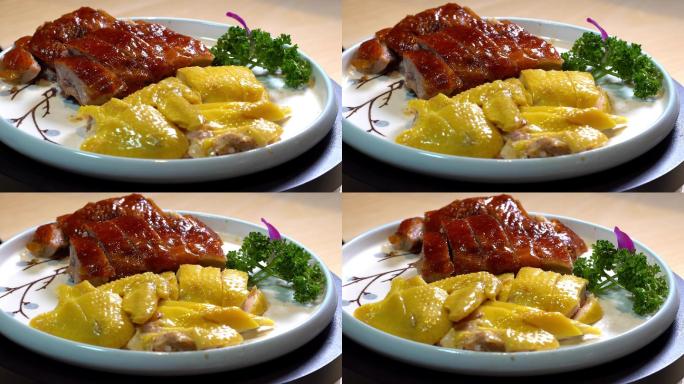 粤菜白切鸡和烧鸭双拼