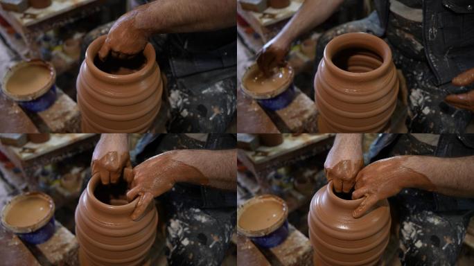 陶工之手，打造陶制花盆