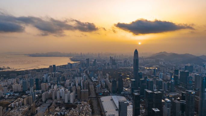 4K深圳城市夜景航拍延时摄影合集