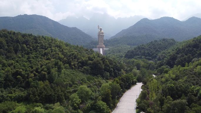 四大佛教名山九华山风景区大愿文化园地藏