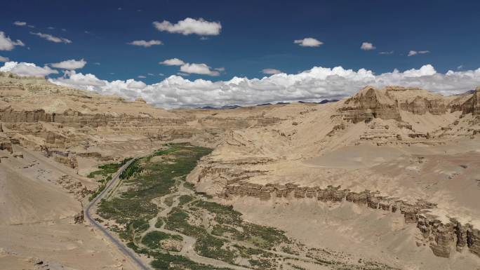 原创西藏阿里扎达土林公路自驾旅行自然风光