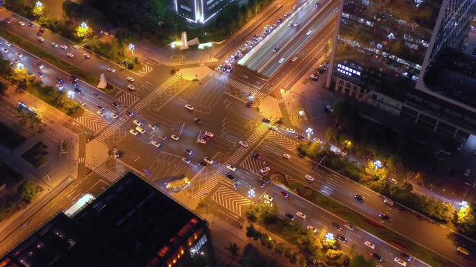 繁忙的城市交通路口合集