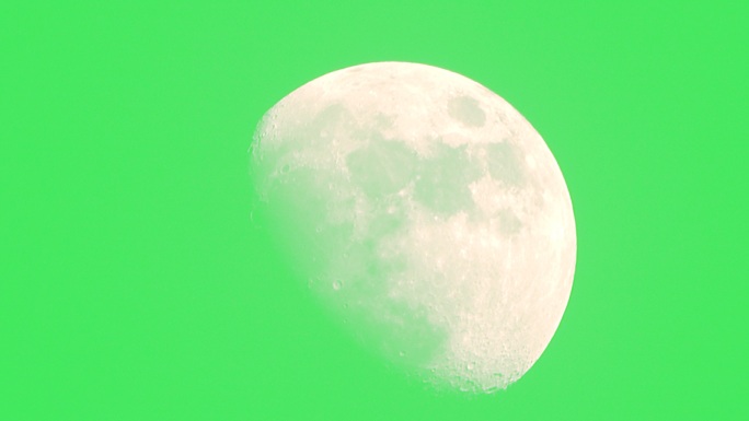 绿色背景上的月亮星球