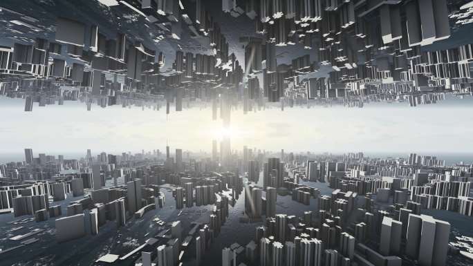 未来城市抽象城市变化变幻