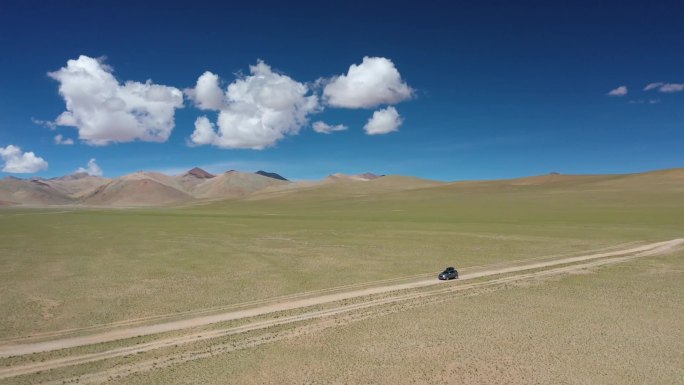 原创航拍西藏阿里环线藏北高原草原自然风光