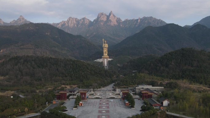 四大佛教名山九华山风景区大愿文化园大佛