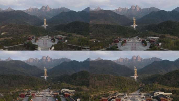 四大佛教名山九华山风景区大愿文化园大佛