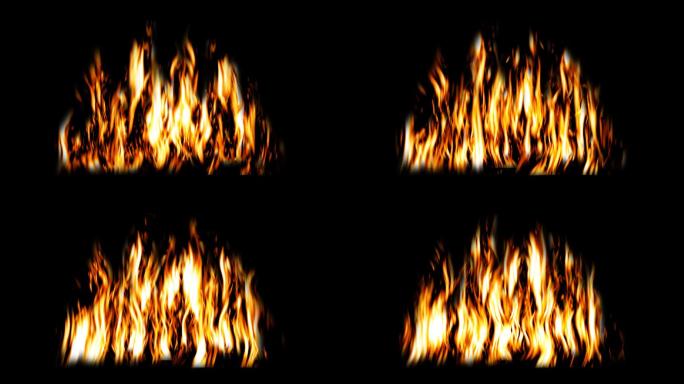 火堆燃烧AE模板和MOV合成视频素材下载