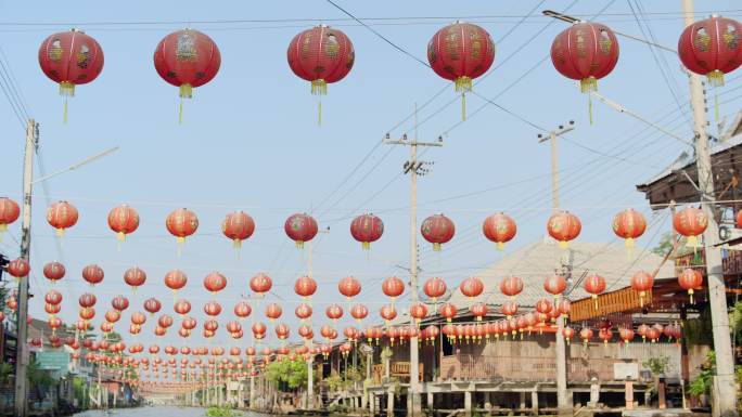 庆祝新年的中国灯笼