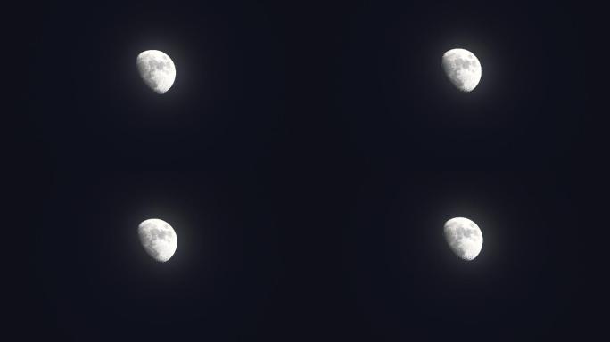 月球月升夜晚