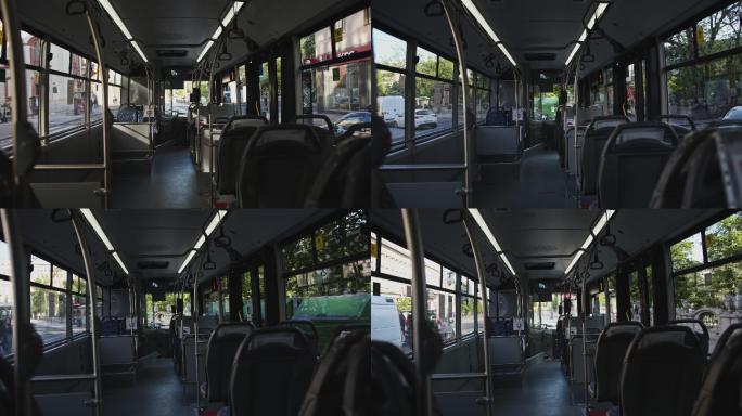 公共汽车行驶时车辆座椅空置