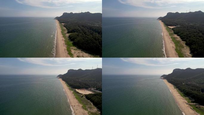 中国第一滩晏镜岭海岸线长距离飞行航拍